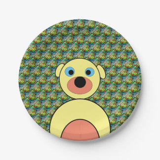 Hübscher Hund Pappteller