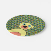 Hübscher Hund Pappteller (Schrägansicht)