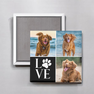 Hübscher Hundeliebhaber Individuelle Liebesfoto-Co Magnet