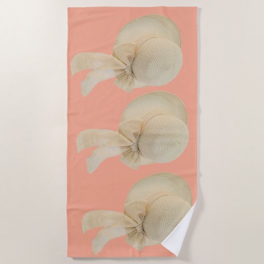 Hübscher Hut Strandtuch (Vorderseite)