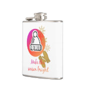 Hübscher Hut und Mittens Wintersaison - Helle Flachmann (Links)