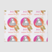 Hübscher Hut und Mittens Wintersaison - Helle Seidenpapier (Vorderseite)