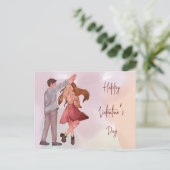 Hübscher Illustrierter Tanztag Ludwig-Holstein Postkarte (Stehend Vorderseite)