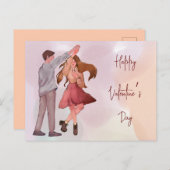 Hübscher Illustrierter Tanztag Ludwig-Holstein Postkarte (Vorne/Hinten)