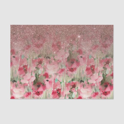 Hübscher Imitat-Rosen-GoldGlitzer auf dem Seidenpapier (Vorderseite)