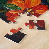 Hübscher Impasto Ara Papagei | Blanko Puzzle (Seite)