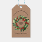 Hübscher Individuelle Name für Weihnachtskranke Geschenkanhänger (Vorderseite)