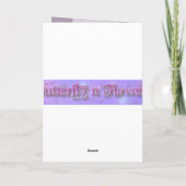 Hübscher Iridescent Blue Butterfly Karte (Rückseite)