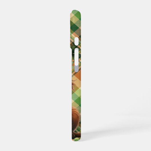 HÜBSCHER IRISH SETTER HUNDE MIT KLEEBLÄTTERN iPhone 16 HÜLLE (Linke Seite)