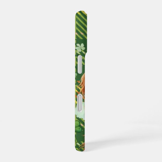 HÜBSCHER IRISH SETTER HUNDE MIT KLEEBLÄTTERN iPhone 16 HÜLLE (Rechte Seite)