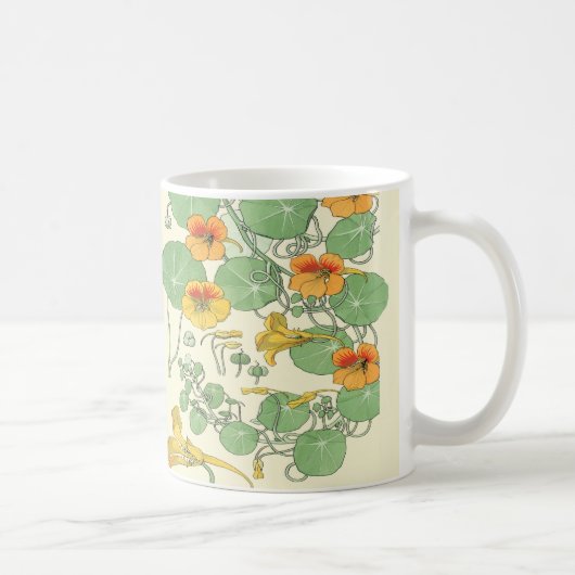 Hübscher Jugendstil-Ausdruck Kaffeetasse (Rechts)