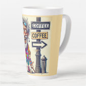 Hübscher Kaffee Humerous Tasse, 11 oz Milchtasse (Rechte Ecke)