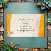 Hübscher Kaktus und Blume Südwestsukkulent Visitenkarte