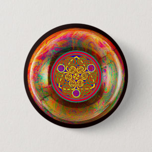 Hübscher keltischer Knoten Button