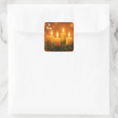 Hübscher Kerzen Weihnachtsgeschenk Aufkleber (Tasche)