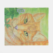 Hübscher Kitty Fleecedecke (Vorderseite (Horizontal))