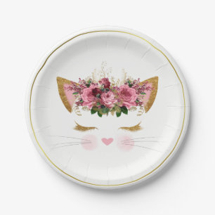 Hübscher Kitty-Papierplatte Pappteller