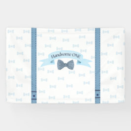 Hübscher Kleiner Baby Junge Erster Geburtstag Bann Banner