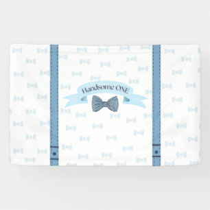 Hübscher Kleiner Baby Junge Erster Geburtstag Bann Banner
