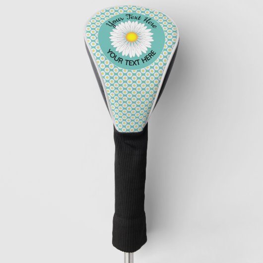 Hübscher, kleiner, benutzerdefinierter Text Golf Headcover (Vorderseite)