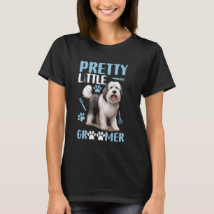 Hübscher kleiner Groomer Hund erbaut lustigen Pet T-Shirt