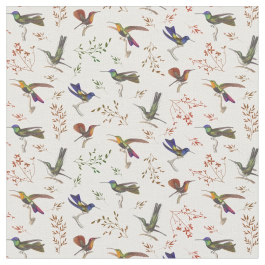 Hübscher kleiner Hummingbird Stoff (Nahaufnahme)