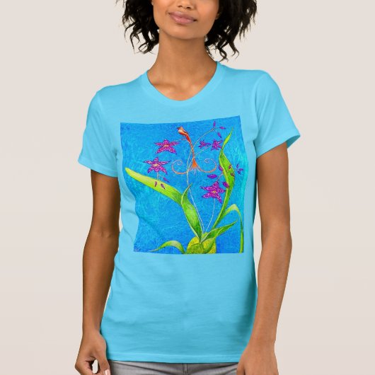 Hübscher kleiner Orchideenvogel T-Shirt (Vorderseite)