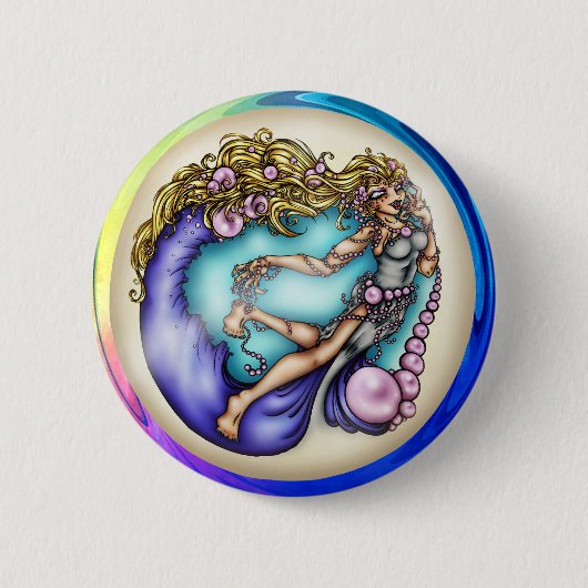 Hübscher kleiner Perlenknopf Button (Vorderseite)