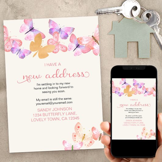 Hübscher Korallenschmetterling Ich habe eine neue  Ankündigung