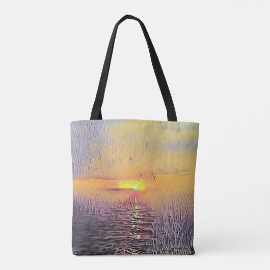 Hübscher künstlerischer gemalter tasche (Rückseite)