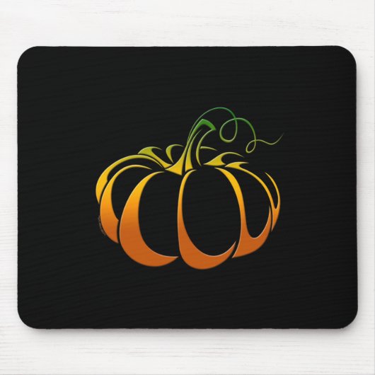 Hübscher Kürbis in Schatten des Herbstfalls Mousepad (Vorne)