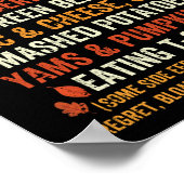 Hübscher Kürbis Poster (Ecke)