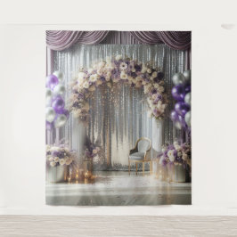 Hübscher Lavendel-Ballon Wandteppich