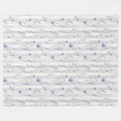 Hübscher Lavendel Brautparty Fleecedecke (Vorderseite (Horizontal))