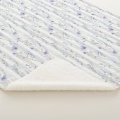 Hübscher Lavendel Brautparty Sherpadecke (3/4)