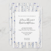 Hübscher Lavendel Lilac Einladung (Vorne/Hinten)