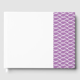 Hübscher Lavendel rechts verstellt gezogene Waagen Gästebuch