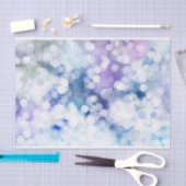 Hübscher Lavendel und Blue Bokeh Design Seidenpapier (Handwerk)