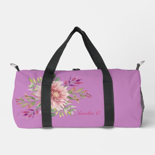 Hübscher Lavendel und rosa Bläschen Duffle Bag (Vorderseite)