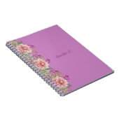 Hübscher Lavendel und rosa Pastellfarben Notizblock (Rechte Seite)