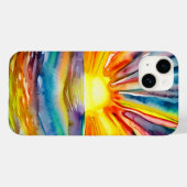 Hübscher, lebhafter Sonnenuntergang über dem Wasse Case-Mate iPhone Hülle (Rückseite (Horizontal))