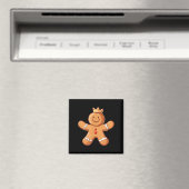 Hübscher Lebkuchenmann mit KronKostüm Magnet (In Situ (Geschirrspüler))