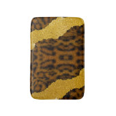 Hübscher Lederleopardendruck mit Glitzer Badematte (Vorderseite Vertikal)