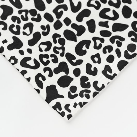 Hübscher Leopard Print Spring Green Boy mit Namen Fleecedecke (Ecke)