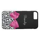 Hübscher Leopardendruckname und klassischer, tiefr Case-Mate iPhone Hülle (Rückseite (Horizontal))