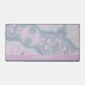 Hübscher Lila Abstrakter Name des Boho-Designs Schreibtischunterlage (Vorderseite)