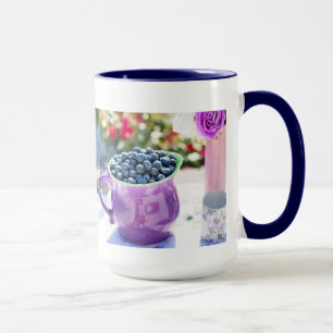 Hübscher Lila Bluebersche-Kaffee-Cup Tasse