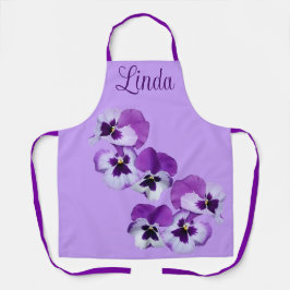 Hübscher lila Blumenbezug Linda niedlich Schürze