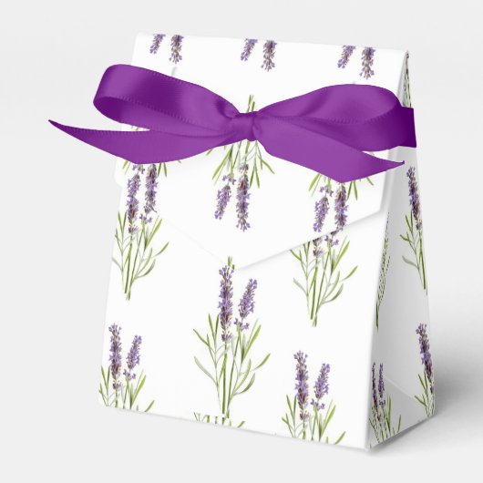 Hübscher Lila Blumenlavender Herb Garden Geschenkschachtel (Vorderseite)