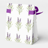 Hübscher Lila Blumenlavender Herb Garden Geschenkschachtel (Rückseite)